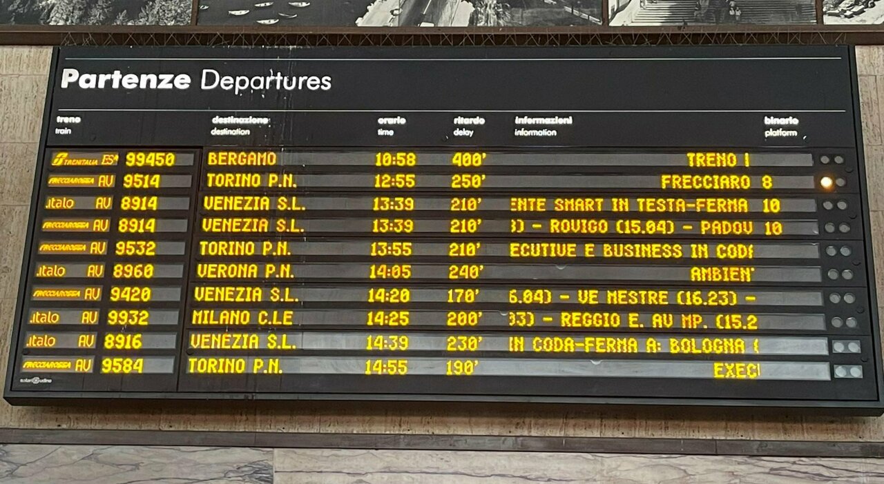 treni in ritardo